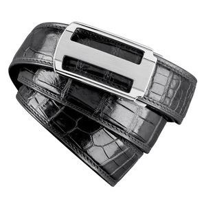 <span class=keywords><strong>Ceinture</strong></span> <span class=keywords><strong>pour</strong></span> homme en cuir de <span class=keywords><strong>ventre</strong></span> d'alligator véritable, boucle automatique en acier inoxydable, <span class=keywords><strong>ceinture</strong></span> jeune et polyvalente de luxe - Product Image 5