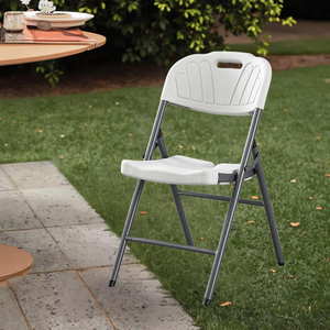 كراسي طعام قابلة للطي بالجملة بتصميم عصري للحدائق والفعاليات وحفلات الزفاف - لون أبيض - Product Image 2