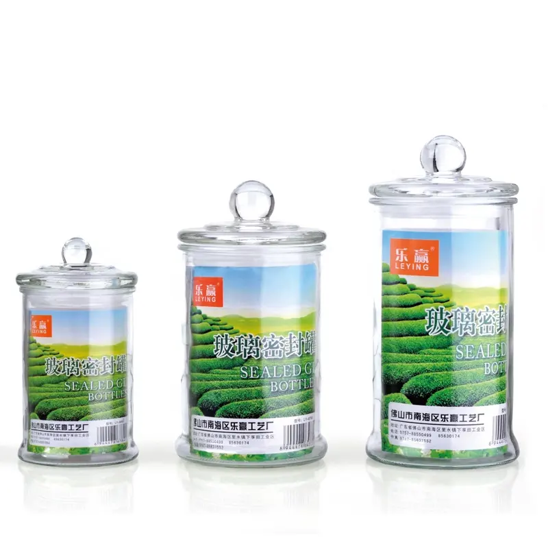 Wholesale Airtight Clear Anchor Glass Canister Gallon Mason Candle Food Storage Container Glass Jar With Lids