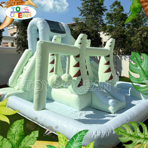 <span class=keywords><strong>2025</strong></span> New Thời Trang <span class=keywords><strong>Inflatable</strong></span> lâu đài <span class=keywords><strong>bouncy</strong></span> cho trẻ em với bóng Pit màu xanh lá cây khủng long trượt - Product Image 2
