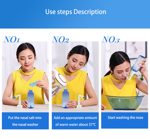 น้ำเกลือล้างจมูก 2.7 กรัม/4.5 กรัม น้ำเกลือบริสุทธิ์ น้ำเกลือชนิดพิเศษ สำหรับล้างทำความสะอาดจมูก สำหรับผู้ใหญ่และเด็ก - Product Image 5