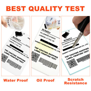 Impermeabili a prova di olio 30x20mm 58*40mm 100X150 1 "* 2-5/8" rimovibili in bianco autoadesivo in carta - Product Image 4