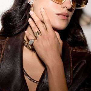 7: مجموعات حلقات الخطوبة القابلة للتكديس ، حلقة ربط قطرة الماء المكعبة ، متعددة النساء - Product Image 4