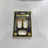 Magnum Platinum 2000K Capsule XXL pour l'amélioration sexuelle masculine, emballage blister personnalisé, emballage vide en PVC, impression offset, recyclable, personnalisé