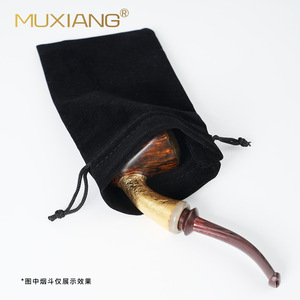 Muxiang Pipe Storage Bag Velvet Portable Smoking Accessory Pouch For Pipes And Tobacco Accessories - Product Image 3