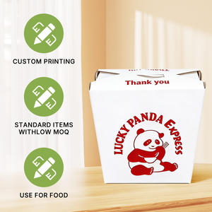 Caja de Papel Kraft Biodegradable y Ecológica para Fideos, Base Cuadrada, a Prueba de Fugas, Portátil, para Comida para Llevar, con Relieve - Product Image 3