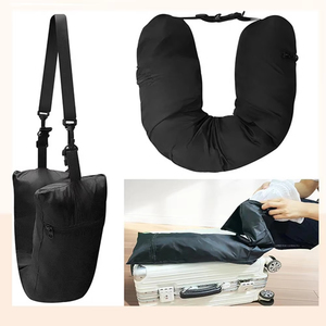 Almohada de Viaje Rellenable con Ropa, Funda de Almohada de Tela Impermeable, Bolsa de Viaje Portátil para Transportar la Almohada - Product Image 2