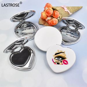 Fashion Makeup <b>Mirror</b> Heart Cosmetic Metal Travel <b>Mirrors</b> Bling Double Sided Mini Cute Vanity Pocket <b>Mirrors</b> - Product Image 4