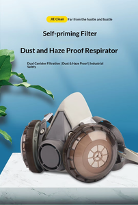 Demi-masques respiratoires chimiques certifiés CE avec filtre à charbon actif lavable pour peinture, pour les travailleurs de la construction et le bricolage - Product Image 5