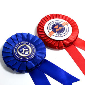 बच्चों की लड़कियों के लिए रिबन बटन बैज पुरस्कार सजावट - Product Image 5