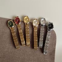 Montre NAIDU 3718, nouvelle montre vintage ovale en alliage à quartz pour femmes, avec petit cadran, élégante, légère, luxe, simplicité