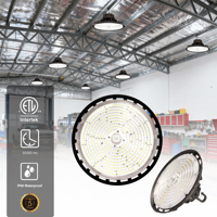 Nouveauté IP65 étanche UFO pour LED haute baie lumière aluminium ETL pour entrepôt atelier éclairage sélection de puissance multiple