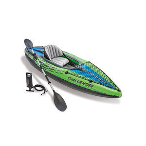 Raft gonflable de pêche <span class=keywords><strong>Intex</strong></span> 68305 Barca Challenger <span class=keywords><strong>K1</strong></span>, bateau vert, canoë pneumatique de sport, <span class=keywords><strong>kayak</strong></span> - Product Image 2