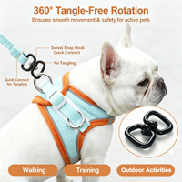 Boucle en D double extrémité en métal de 25 mm, pivotante à 360 degrés, connecteur universel pour laisse de chien et sac – Vente en gros
