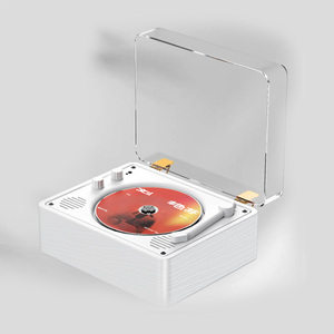 Lecteur CD portable rechargeable avec télécommande, prise en charge MP3, entrée AUX, longue autonomie, système audio de bureau, vente en gros - Product Image 2