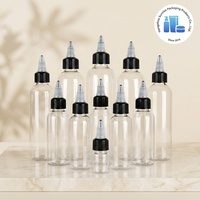 Botellas de Viaje Transparentes de PET de Alta Calidad de 120 ml, Botellas Continuas Miniatura, Tamaño Pequeño, Envases de Plástico para Cosméticos Esenciales