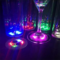 Sous-verres LED personnalisés multicolores étanches pour boissons et bouteilles d'alcool – Idéal pour clubs, fêtes, mariages et décoration de bar