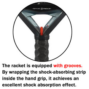 Tiras amortiguadoras de silicona profesionales para <span class=keywords><strong>raquetas</strong></span> de tenis de pádel, accesorios reemplazables cómodos y duraderos - Product Image 3