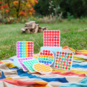 Violet jaune paillettes sensorielles Fidget jouet ensemble nouveau arc-en-ciel bulle <span class=keywords><strong>Pop</strong></span> <span class=keywords><strong>jeu</strong></span> pour le soulagement du Stress pour la tranche d'âge 5 à 7 ans bébé jouets - Product Image 5