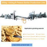 Ligne de production commerciale de beurre de cacahuètes de haute qualité, machine de fabrication de pâte de noix moulu, ligne de traitement de beurre de noix