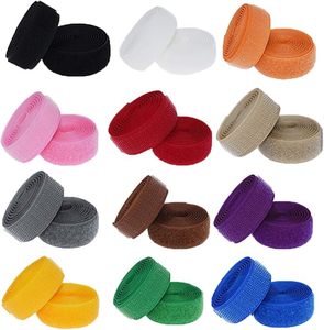 16MM kendinden yapışkanlı kolay kullanım % 100% Polyester cırt cırt raptiye bant kayışı döngü ve kanca - Product Image 6