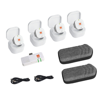 E-IMAGE EM4 Portable Wireless Microphone Kit für Live-Streaming und Interview Noise Cancel ling