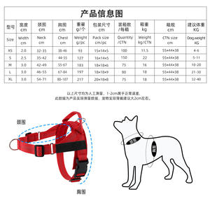 Harnes anak anjing dapat diatur, anyaman nilon lembut Dalam <span class=keywords><strong>Harness</strong></span> anjing untuk latihan jalan mendaki luar ruangan - Product Image 6