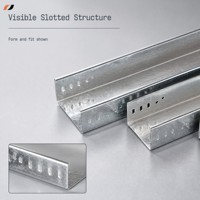 Goulotte de câblage métallique perforée pré-galvanisée sur mesure pour le support de câbles intérieur et extérieur