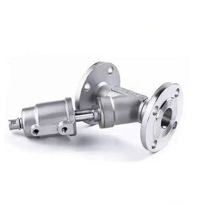 <span class=keywords><strong>SANTHAI</strong></span> SS304/316L สแตนเลสหัว Actuator นิวเมติกเดี่ยวหน้าแปลนมุมวาล์วที่นั่ง - Product Image 6