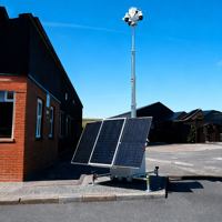 BIGLUX HiCUBE Sistema de Vigilancia CCTV Portátil con Energía Solar, 3 Paneles Solares de 450W, IP65 Impermeable, Batería de Respaldo de 15360WH, 72h de Autonomía