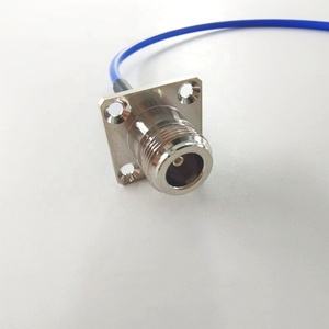 Conector Hembra N con Brida Cuadrada de 25.4 mm, Antena de 400 mm, Cable Coaxial RF RG402 con Cubierta Semiflexible de FEP, Conjunto de Cable de Puente Eléctrico - Product Image 1
