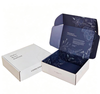 Cajas de Embalaje Corrugadas con Fondo Automático, Impresión Completa en Exterior e Interior, para Moda Rápida, Jeans y Paquetes Pesados