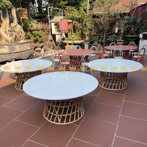 Ensemble de meubles de style design moderne multicolore Table d'étude ronde pour enfants pour le jeu et l'apprentissage Ensembles de meubles pour le jardin - Product Image 5