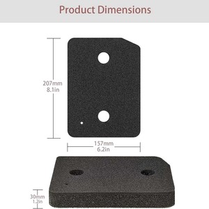 Filtro de esponja de espuma de evaporador de secadora compatible con secador de bomba de calor Mieles 9164761 - Product Image 6
