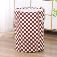 Panier à linge robuste en EVA imperméable et écologique, organisateur de garde-robe, panier de rangement pliable en coton et lin, grand format, portable