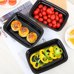600ml 750ml Food Snack Noodle Packaging Box Rectangle Square Plastic Lunch Container