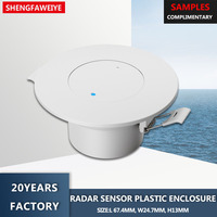 Interrupteur de détection corporelle infrarouge intelligent réglable 70*51mm, boîtier ABS IP54, tête de détection intégrée, contrôle de la lumière à temporisation