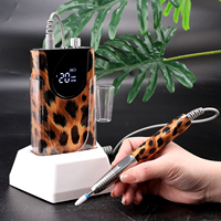 Modèle personnalisé 35000 tr/min moteur électronique sans balais perceuse à ongles portable avec affichage HD pour salon d'art des ongles