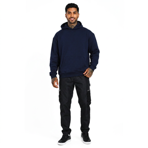 Sudadera con capucha y cremallera de algodón 100% de alto gramaje para hombre, precio mayorista, con logo personalizado, estilo urbano, teñido liso, de secado rápido para invierno. - Product Image 1
