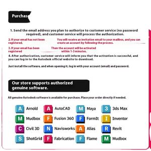 Licence logicielle authentique pour l'activation en ligne, version 2018-2025, pour le logiciel <span class=keywords><strong>AutoCAD</strong></span> Stock Autodesk - Product Image 2