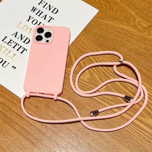 Pour <span class=keywords><strong>iPhone</strong></span> 15 étui de téléphone <span class=keywords><strong>avec</strong></span> sangle bandoulière collier <span class=keywords><strong>cordon</strong></span> TPU Silicone lanière étui de téléphone pour <span class=keywords><strong>iPhone</strong></span> 14 13 12 11 Pro Max TPU03 - Product Image 6