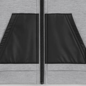 Vente en Gros Vêtements de Mode pour Enfants Ensemble 2 Pièces pour Garçon Décontracté avec Sweat à Capuche Zippé à Motif Uni et Pantalon Multipoches en Molleton Éponge Couleur Personnalisée - Product Image 2