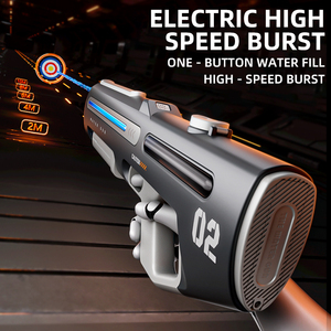 Venta al por mayor de juguete al aire libre potente automático de disparo continuo recargable pistola de chorro de luz pistola de agua eléctrica para la playa de vacaciones - Product Image 3