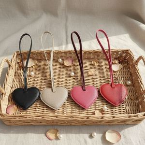 Pu Leather Heart-Shaped Leather <b>Bag</b> Pendant <b>Bag</b> <b>Charm</b> Keychain Heart Pendant for Women - Product Image 1