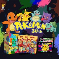 Collection de figurines Eif Baby Fan Art en gros, Pokémon 30ème Anniversaire, 151 Aimants de Réfrigérateur en Cristal Originaux, Boîte Booster, Jeux de Société