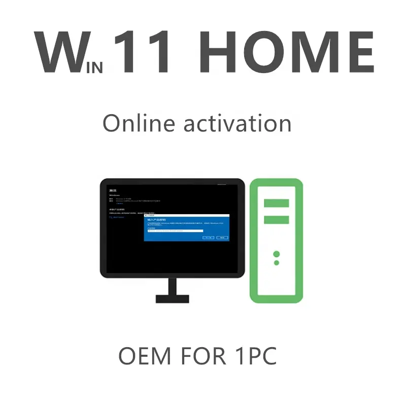 مفتاح Win 11 Home للاستخدام العالمي عبر الإنترنت أحدث مجموعة كاملة من المعدات الأصلية مفتاح رخصة Win 11 Home الأصلي للشحن مجانًا من المُصنع الأصلي