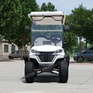 4 bánh xe điện Golf giỏ hàng 4 chỗ ngồi 48 Volt 5KW thép nhựa Dot chứng nhận Câu lạc bộ xe đường phố hợp pháp điện Golf giỏ hàng - Product Image 4