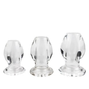 peephole clear hollow anal plug Lubricante Anal Anestésico 500 Ml Sex Love main image 1