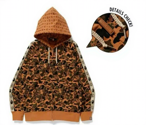 Sudadera con Capucha Bapees Shark 2026 para Hombre, con Logotipo Personalizado, Cierre Completo, Camuflaje, Algodón, Sudadera con Capucha Bapees para Hombre, Alta Calidad - Product Image 2