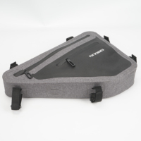 Pochette de rangement triangulaire pour cadre de vélo, avec logo personnalisé, coque rigide, imperméable et réfléchissante, pour VTT et vélos de route